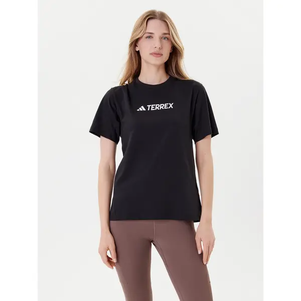 Adidas adidas T-shirt Terrex Classic Logo JF9131 Crna Regular Fit