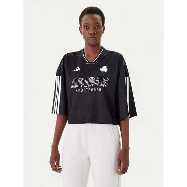 Adidas adidas T-shirt Tiro Cut 3-Stripes JG4097 Crna Oversize