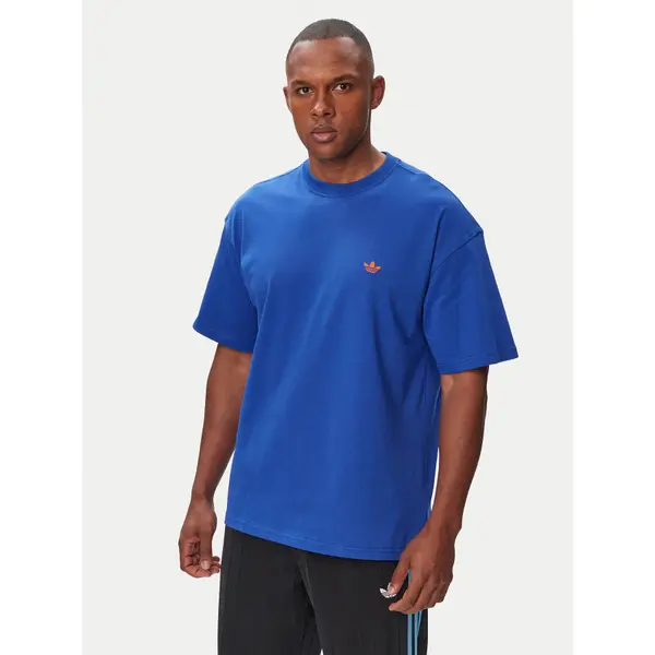 Adidas adidas T-shirt Trefoil Essentials HZ1002 Plava Loose Fit