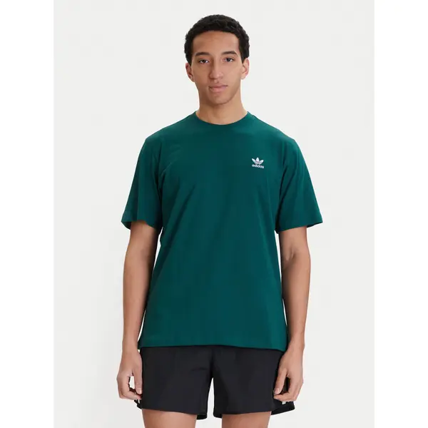 Adidas adidas T-shirt Trefoil Essentials KD1323 Zelena Regular Fit