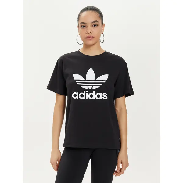 Adidas adidas T-shirt Trefoil IR9533 Crna Regular Fit