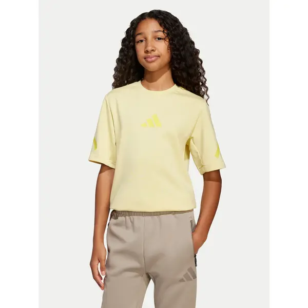 Adidas adidas T-shirt Z.N.E. JD0015 Žuta Loose Fit