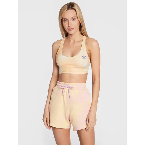 Adidas adidas Top Allover Print HL6596 Bež Slim Fit