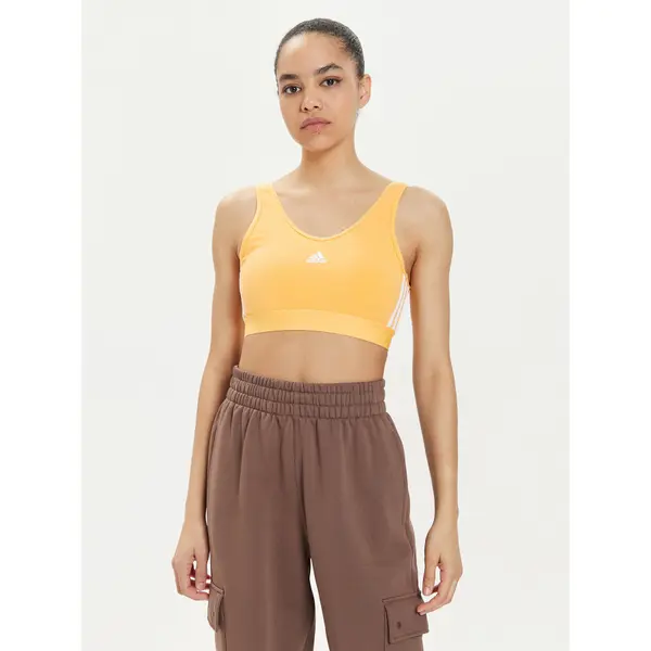 Adidas adidas Top Essentials 3-Stripes IR6110 Žuta Slim Fit