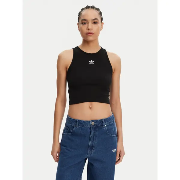 Adidas adidas Top Essentials IW5736 Crna Slim Fit