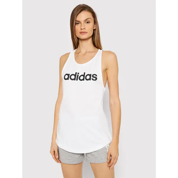 Adidas adidas Top Essentials Loose Logo GL0567 Bijela Regular Fit