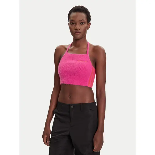 Adidas adidas Top Fluffy JW6002 Ružičasta Slim Fit