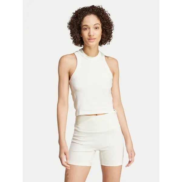 Adidas adidas Top Lounge IY6732 Bijela Slim Fit