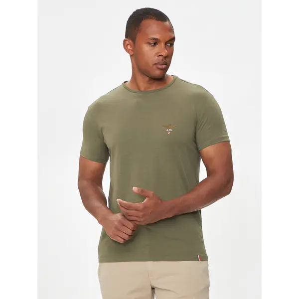 aeronautica militare Aeronautica Militare T-shirt AM1UTI001 Kaki Regular Fit