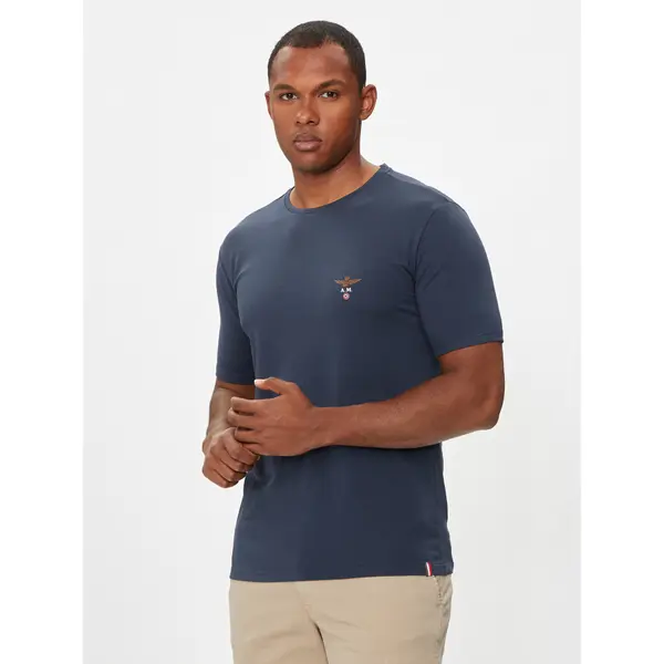 aeronautica militare Aeronautica Militare T-shirt AM1UTI001 Tamnoplava Regular Fit