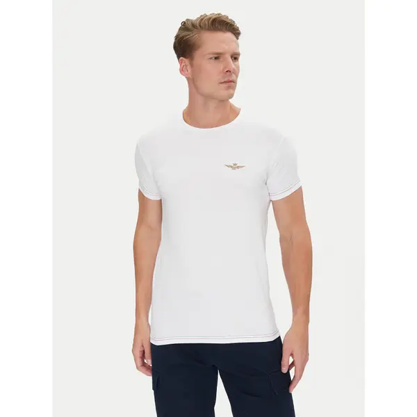 aeronautica militare Aeronautica Militare T-shirt AM1UTI003 Bijela Regular Fit