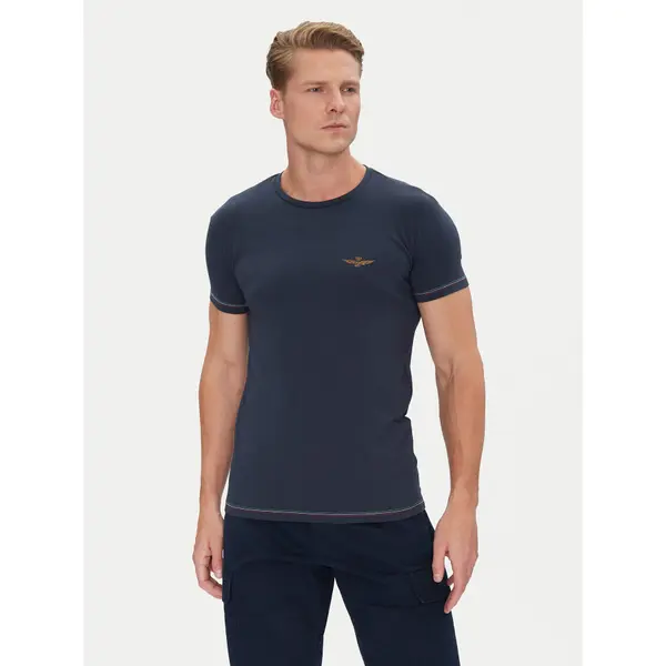 aeronautica militare Aeronautica Militare T-shirt AM1UTI003 Tamnoplava Regular Fit
