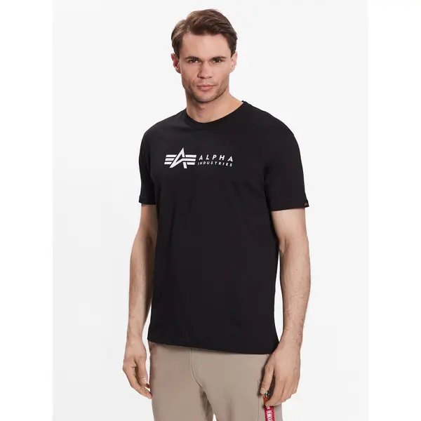 alpha industries Alpha Industries Set t-shirt majica﻿ Alpha Label 118534 Crna Regular Fit