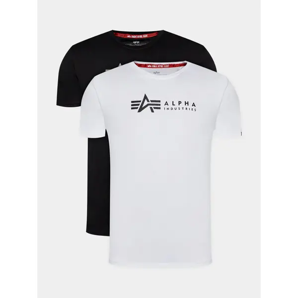 alpha industries Alpha Industries Set t-shirt majica﻿ Alpha Label T 118534 Crna Regular Fit