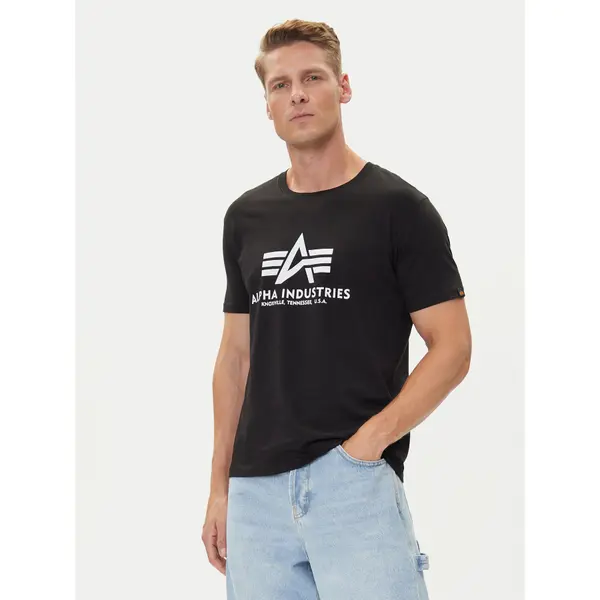 alpha industries Alpha Industries T-shirt Basic T-Shirt 100501 Crna Regular Fit