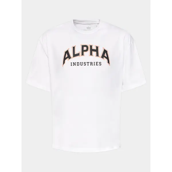 alpha industries Alpha Industries T-shirt College 146501 Bijela Relaxed Fit