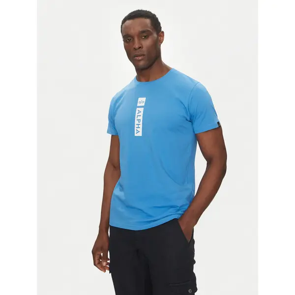 alpha industries Alpha Industries T-shirt Puff Print 146509 Plava Regular Fit
