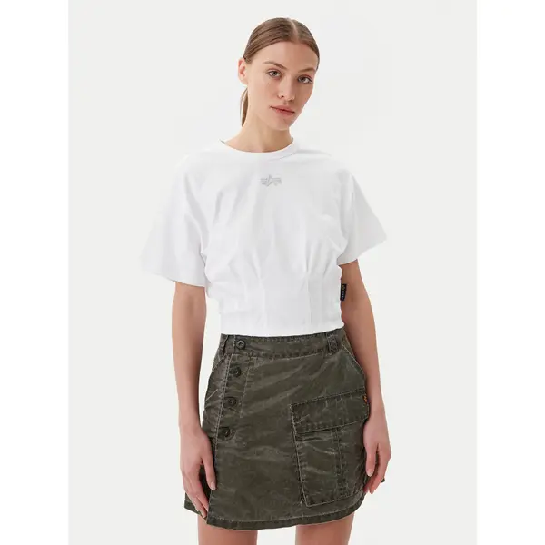 alpha industries Alpha Industries T-shirt Waisted 148070 Bijela Regular Fit