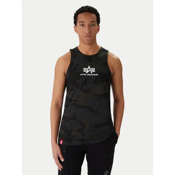 alpha industries Alpha Industries Tank top Basci Camo 126566C Siva Regular Fit