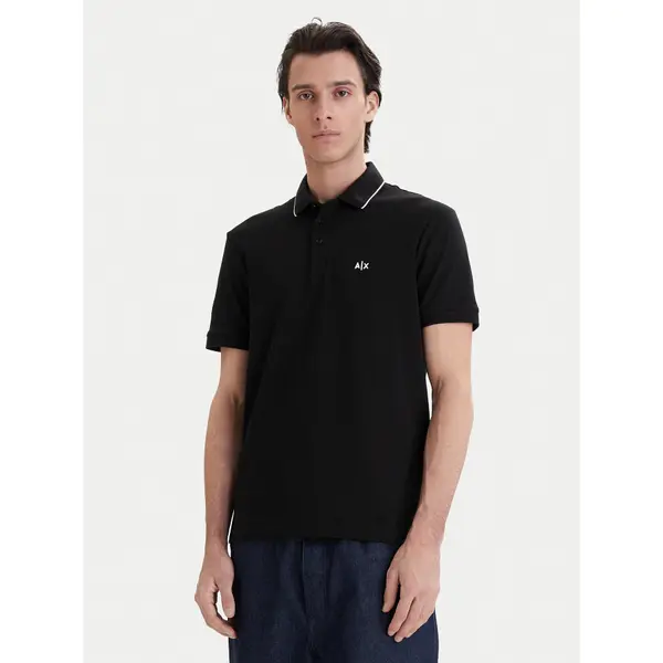 Armani Exchange Armani Exchange Polo XM001289 AF10363 UC001 Crna Regular Fit