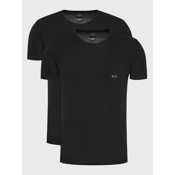 Armani Exchange Armani Exchange Set t-shirt majica﻿ 956005 CC282 07320 Crna Slim Fit