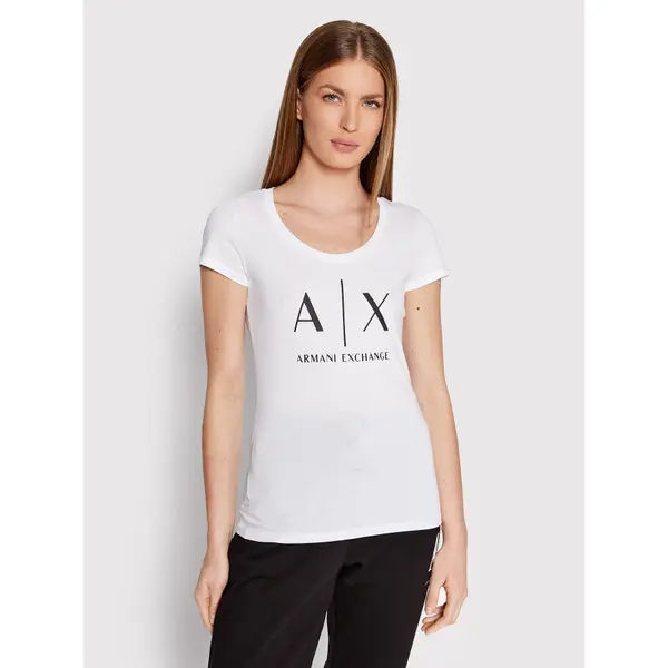 Armani Exchange Armani Exchange T-shirt 8NYT70 YJ16Z 1000 Bijela Slim Fit
