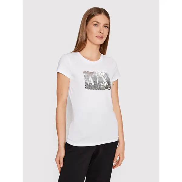 Armani Exchange Armani Exchange T-shirt 8NYTDL YJ73Z 6110 Bijela Slim Fit