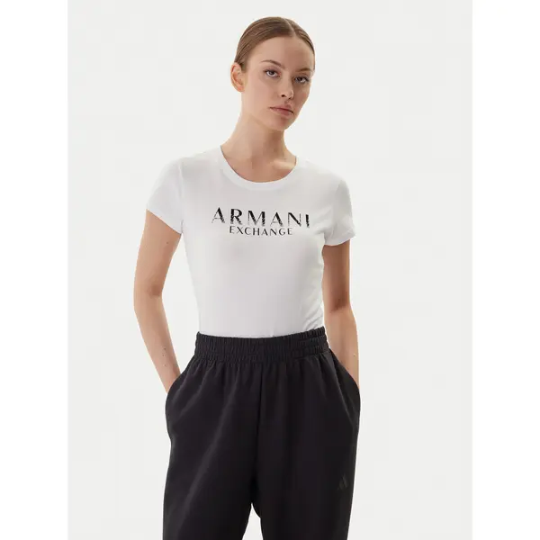 Armani Exchange Armani Exchange T-shirt XW001351 AF17172 U0002 Bijela Slim Fit
