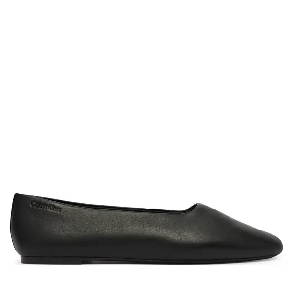Calvin Klein Balerinke Calvin Klein Round Ballerina Lth HW0HW02943 Crna