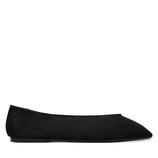 Calvin Klein Balerinke Calvin Klein Square Ballerina Aop Mesh HW0HW02937 Crna