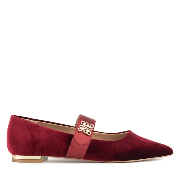 Nine West Balerinke Nine West 8168-1 Tamnocrvena