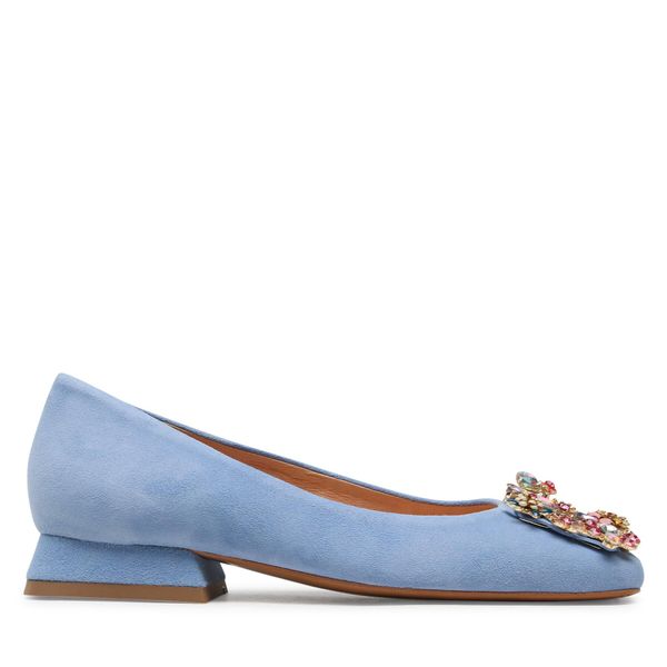 R.Polański Balerinke R.Polański 1583 Niebieski Zamsz