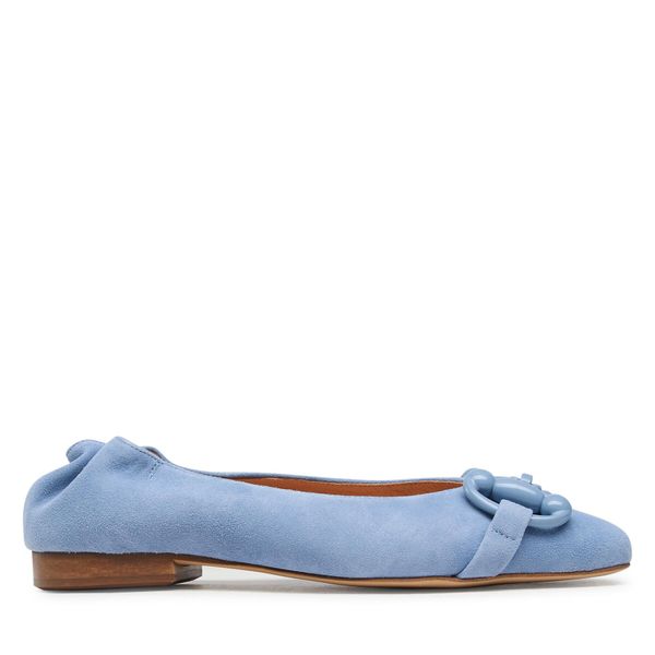 R.Polański Balerinke R.Polański 1611 Niebieski Zamsz