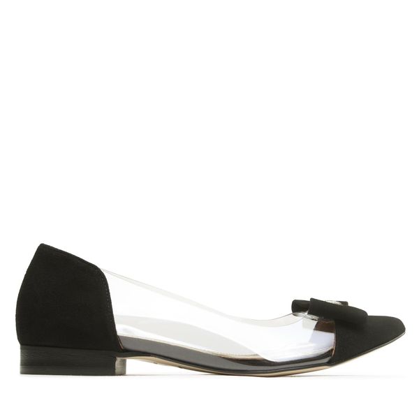 R.Polański Balerinke R.Polański 1670 Czarny Zamsz