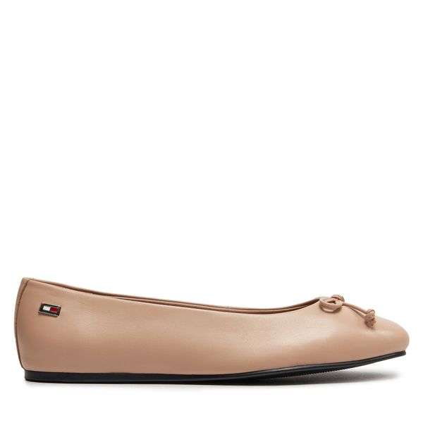 Tommy Hilfiger Balerinke Tommy Hilfiger Essential Chic Ballerina FW0FW08059 Bež