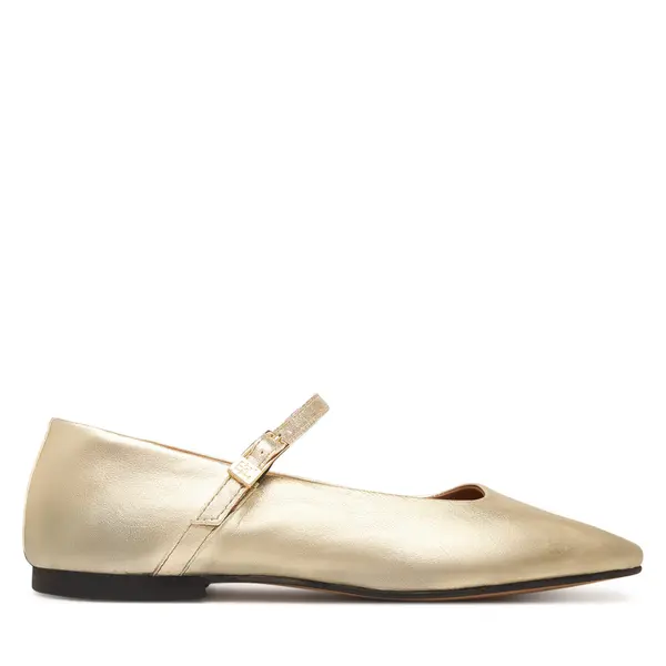 Tommy Hilfiger Balerinke Tommy Hilfiger Hilfiger Gold Ballerinas FW0FW09320 Zlatna