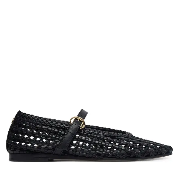 Tommy Hilfiger Balerinke Tommy Hilfiger Mary Jane Ballerinas FW0FW09244 Crna
