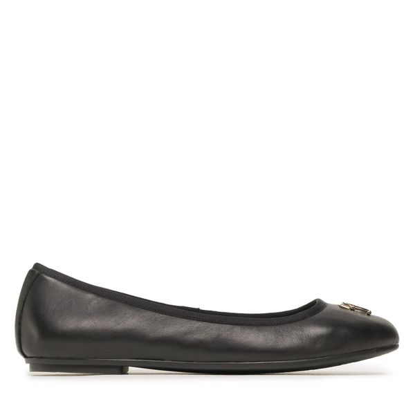 Tommy Hilfiger Balerinke Tommy Hilfiger Round Th Ballerina FW0FW07132 Black BDS