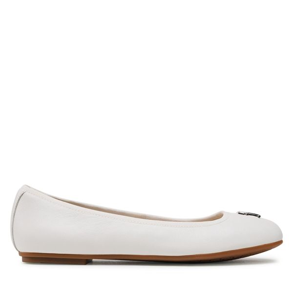 Tommy Hilfiger Balerinke Tommy Hilfiger Round Th Ballerina FW0FW07132 White/Ecru