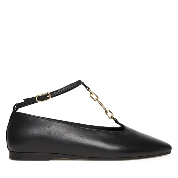 Tommy Hilfiger Balerinke Tommy Hilfiger Th-Bar Chain Ballet FW0FW09003 Crna