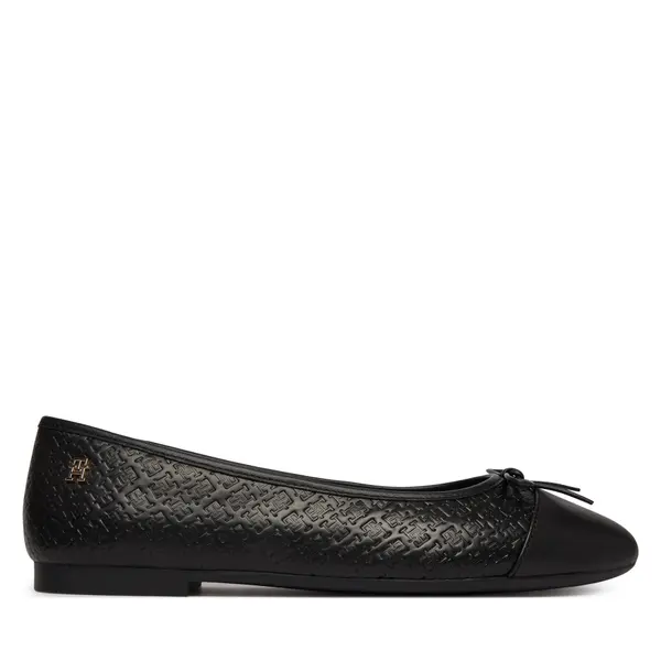 Tommy Hilfiger Balerinke Tommy Hilfiger Th Monogram Ballerina FW0FW09468 Crna