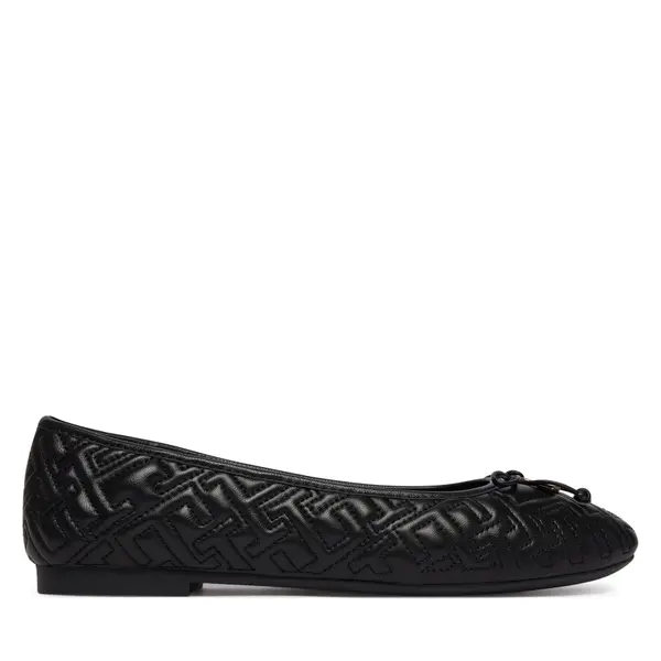 Tommy Hilfiger Balerinke Tommy Hilfiger Th Quilted Ballerina FW0FW09264 Crna