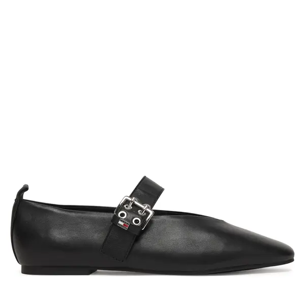 Tommy Jeans Balerinke Tommy Jeans Tjw Ballerina Buckle EN0EN03019 Crna
