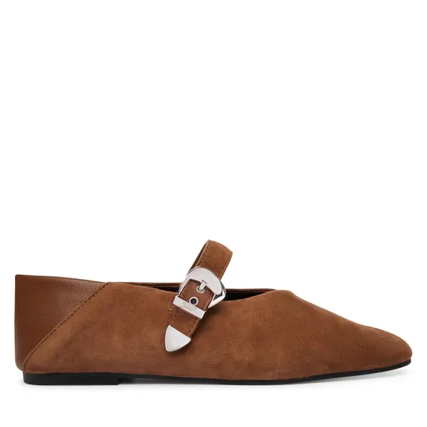 Tommy Jeans Balerinke Tommy Jeans Tjw Ballerina Suede EN0EN03067 Smeđa