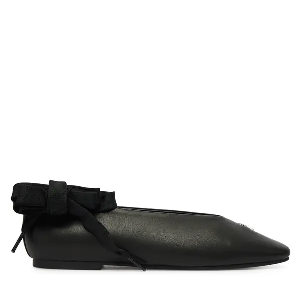Tommy Jeans Balerinke Tommy Jeans Tjw Ballerina With Laces EN0EN02939 Crna