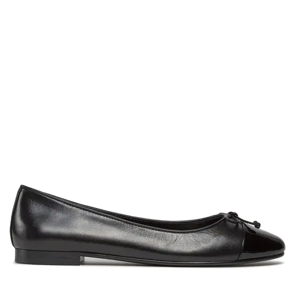 TORY BURCH Balerinke Tory Burch Cap-Toe Ballet 154511 Crna
