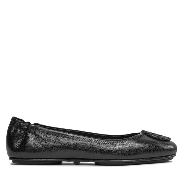 Tory Burch Balerinke Tory Burch Minnie Travel Ballet Pave 155637 Perfect Black/Jet 006