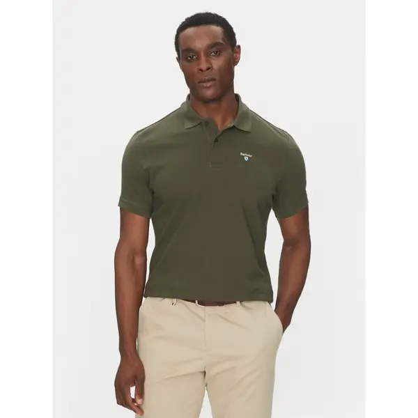 Barbour Barbour Polo Original Sports MML0358OL71 Zelena Tailored Fit