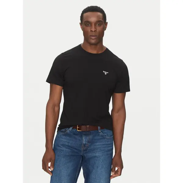 Barbour Barbour T-shirt Essential Sports MTS0331BK31 Crna Tailored Fit