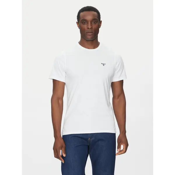 Barbour Barbour T-shirt Essential Sports MTS0331WH11 Bijela Tailored Fit